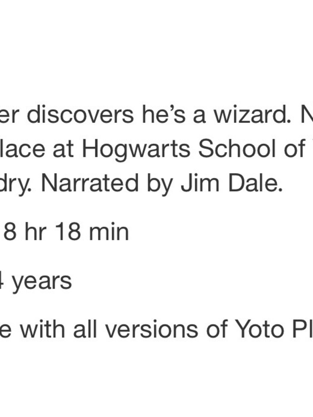 Harry Potter Yoto Card - Picture 3 of 3